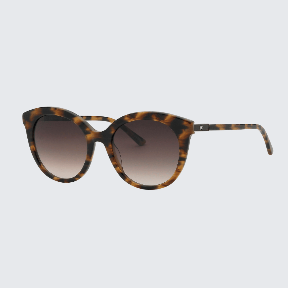 EC115 Polycarbonate Sunglasses with Gloss Light Brown and Dark Brown Tortoise Shell, or Black Frames